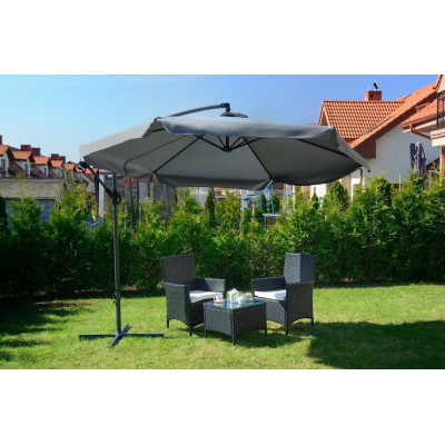 Садова парасолька FUNFIT Garden 300 см сірий