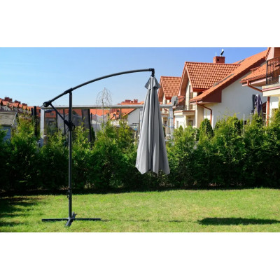 Садова парасолька FUNFIT Garden 300 см сірий