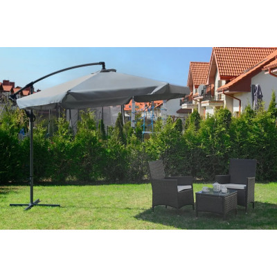 Садова парасолька FUNFIT Garden 300 см сірий