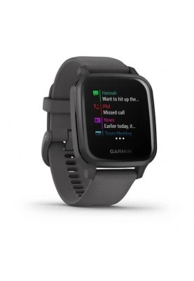 Смарт-годинник Garmin Venu Sq Slate with Gray Band (010-02427-10/00)