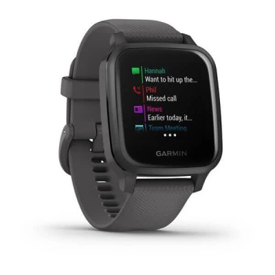 Смарт-годинник Garmin Venu Sq Slate with Gray Band (010-02427-10/00)
