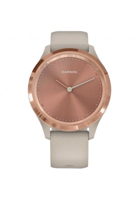 Смарт-годинник Garmin Vivomove 3s Rose Gold Stainless Steel Bezel w. Light Sand and Silicone B. (010-02238-02)