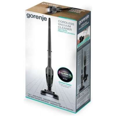 Вертикальний+ручний пилосос (2в1) Gorenje SVC216FGD