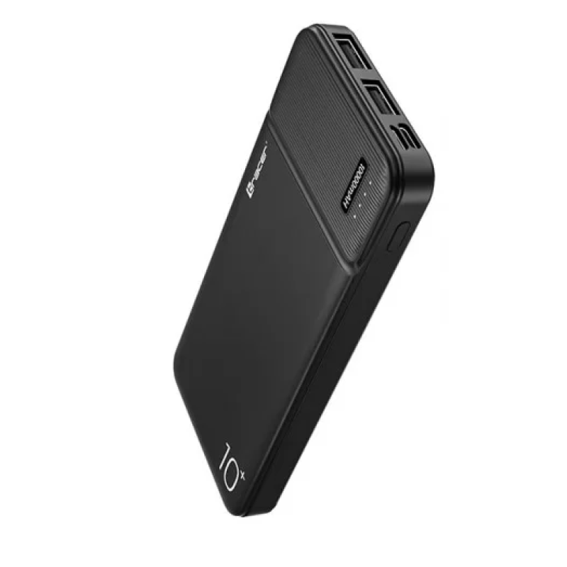 Зовнішній акумулятор Trainer Powerbank 10000 MAH 2A SLIM BLACK (TRABAT46961)