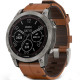 Смарт-годинник Garmin Fenix 7 Sapphire Solar Titanium with Chestnut Leather Band (010-02540-31)