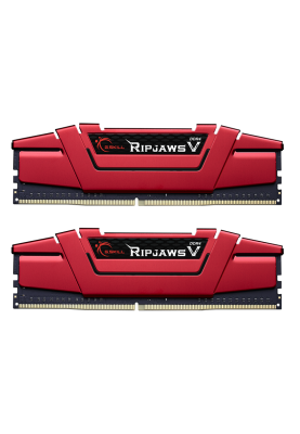Пам'ять для настільних комп'ютерів G.Skill 32 GB (2x16GB) Ripjaws V Blazing Red DDR4 2666 MHz (F4-2666C19D-32GVR)