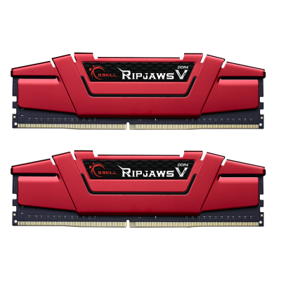 Пам'ять для настільних комп'ютерів G.Skill 32 GB (2x16GB) Ripjaws V Blazing Red DDR4 2666 MHz (F4-2666C19D-32GVR)