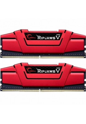 Пам'ять для настільних комп'ютерів G.Skill 8 GB (2x4GB) DDR4 2400 MHz Ripjaws V Blazing Red (F4-2400C17D-8GVR)