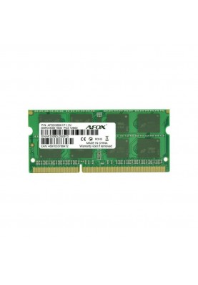 Пам'ять для ноутбуків AFOX 8 GB SO-DIMM DDR3 1600 MHz (AFSD38BK1P)