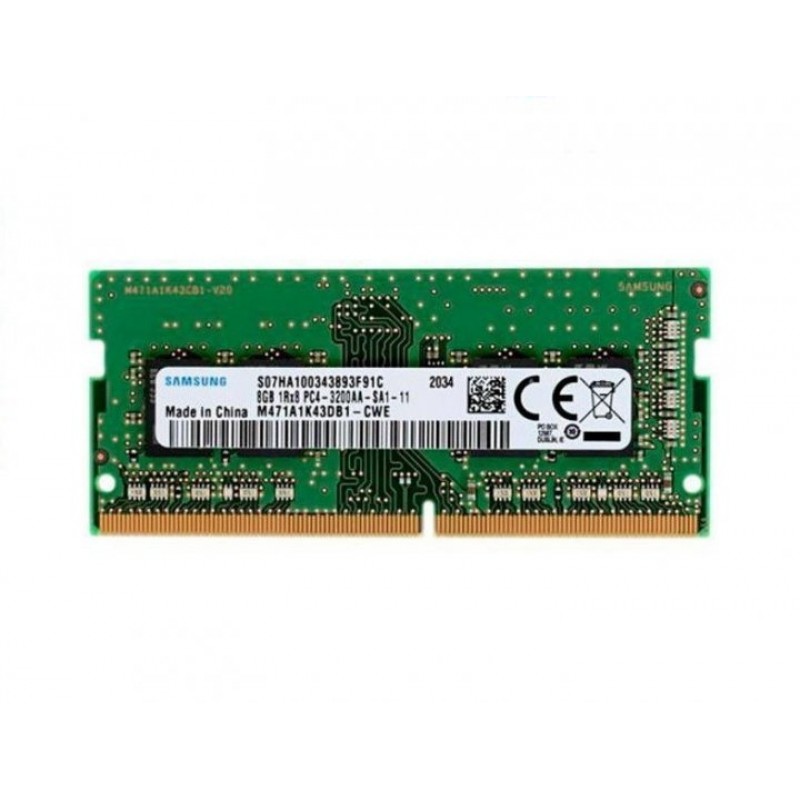 Пам'ять для ноутбуків Samsung 8 GB SO-DIMM DDR4 3200 MHz (M471A1K43DB1-CWE)