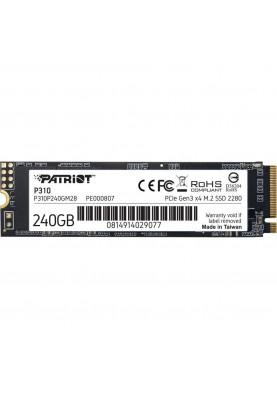 SSD накопичувач PATRIOT P310 240 GB (P310P240GM28)