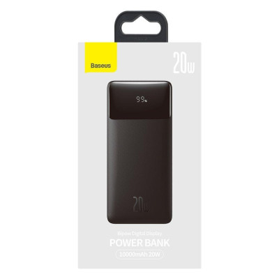 Зовнішній акумулятор (Power Bank) Baseus Bipow Digital Display 10000mAh 20W Black (PPDML-L01)