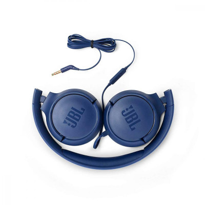 Навушники з мікрофоном JBL T500 Blue (JBLT500BLU)