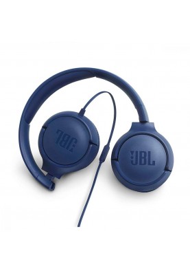 Навушники з мікрофоном JBL T500 Blue (JBLT500BLU)