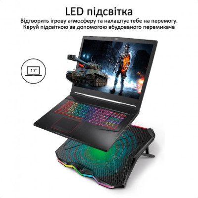 Підставка для ноутбука Vertux Glare Black