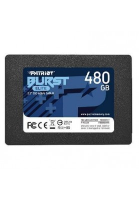 SSD накопичувач PATRIOT Burst Elite 480 GB (PBE480GS25SSDR)