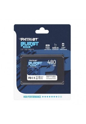 SSD накопичувач PATRIOT Burst Elite 480 GB (PBE480GS25SSDR)