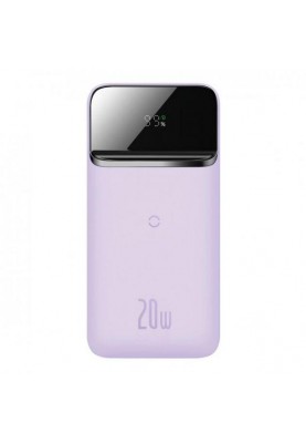 Зовнішній акумулятор (Power Bank) Baseus Magnetic 20W 10000mAh Qi 10W Purle (PPCX010005)