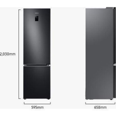 Холодильник із морозильною камерою Samsung RB38T674EB1