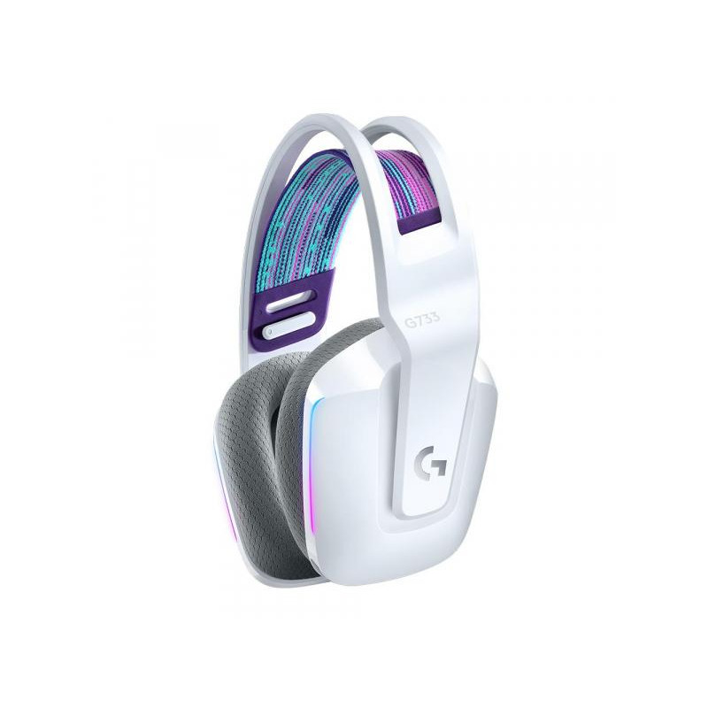 Комп'ютерна гарнітура Logitech G733 LIGHTSPEED Wireless RGB WHITE (981-000883)