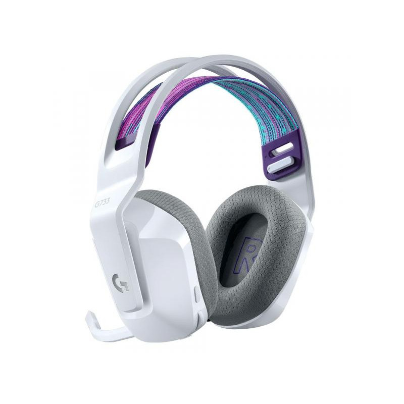 Комп'ютерна гарнітура Logitech G733 LIGHTSPEED Wireless RGB WHITE (981-000883)