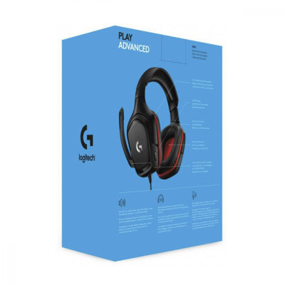 Комп'ютерна гарнітура Logitech Wired Gaming Headset G332 Black (981-000757)
