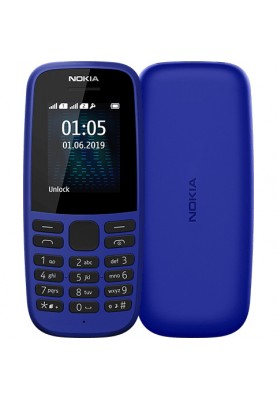 Мобільний телефон Nokia 105 Single Sim 2019 Blue (16KIGL01A13)