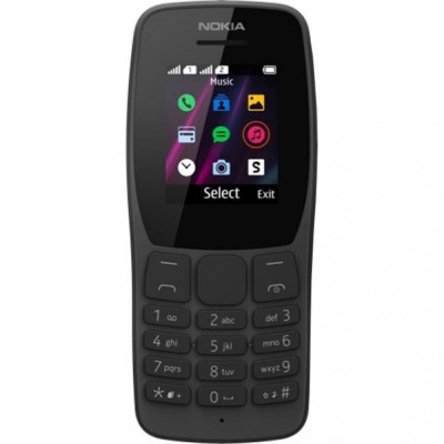 Мобільний телефон Nokia 110 Dual Sim 2019 Black (16NKLB01A07)