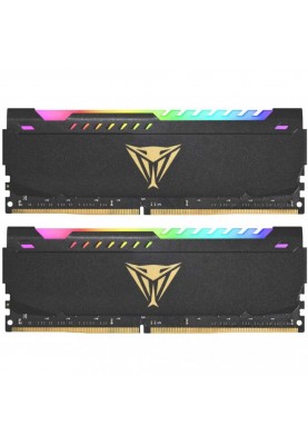 Пам'ять для настільних комп'ютерів PATRIOT 16 GB (2x8GB) DDR4 3200 MHz Viper Steel RGB (PVSR416G320C8K)