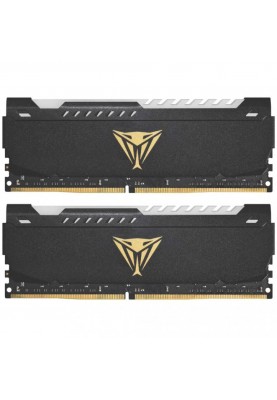 Пам'ять для настільних комп'ютерів PATRIOT 16 GB (2x8GB) DDR4 3200 MHz Viper Steel RGB (PVSR416G320C8K)