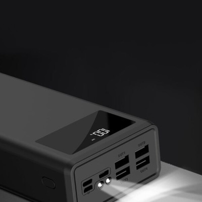 Зовнішній акумулятор (Power Bank) XO PR123 30000 mAh Black