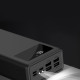 Зовнішній акумулятор (Power Bank) XO PR123 30000 mAh Black
