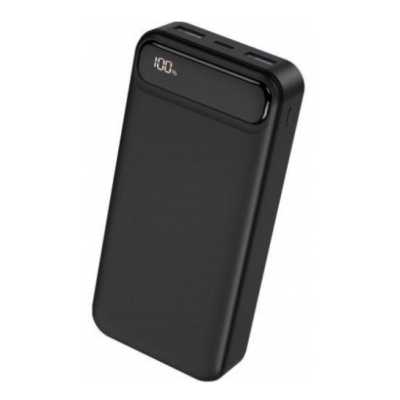 Зовнішній акумулятор (Power Bank) XO PR136 20000 mAh Black