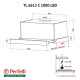 Витяжка телескопічна Perfelli TL 6612 C WH 1000 LED