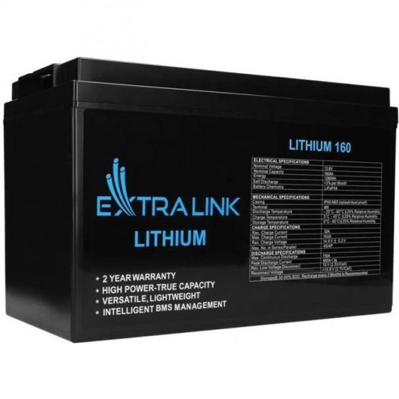 Акумулятор для ДБЖ Extralink LiFePO4 12.8V 160Ah (EX.30462)