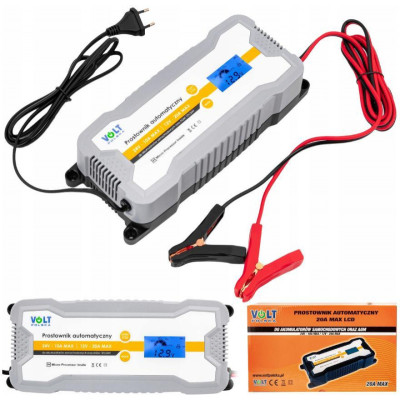 Автомобільний зарядний пристрій Volt Polska 12/24V 20A LCD (6PRO122420)