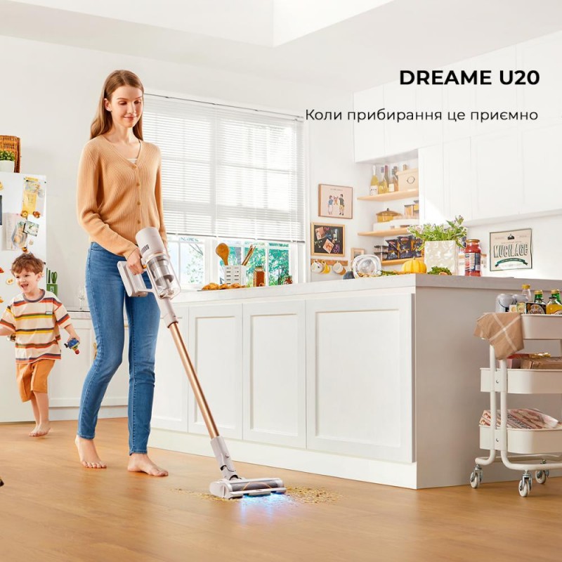 Вертикальний+ручний пилосос (2в1) Dreame Cordless Vacuum Cleaner U20 (VPV11A)