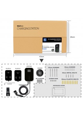 Заряджання для електромобілів WALLBOX BS20-BC 22KW