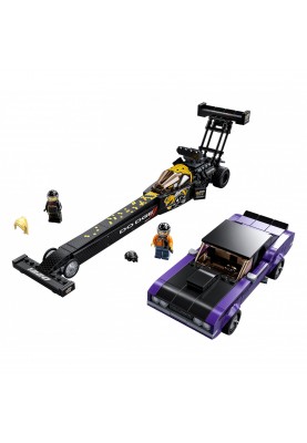 Блоковий конструктор LEGO Speed Champions Mopar Dodge/SRT Top Fuel Dragster та 1970 Dodge Challenger (76904)