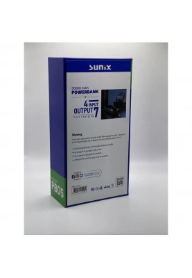 Повербанк SUNIX PB05 50000 mAh Black