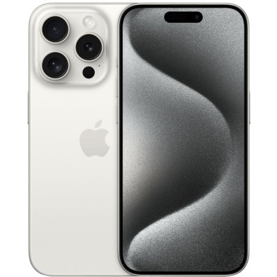 Смартфон Apple iPhone 15 Pro 1TB White Titanium (MTVD3)