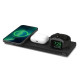 Зарядний пристрій Belkin BoostCharge Pro3-in-1 Wireless Charging Pad with Official MagSafe (Black)