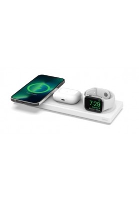 Зарядний пристрій Belkin BoostCharge Pro3-in-1 Wireless Charging Pad with Official MagSafe (White)