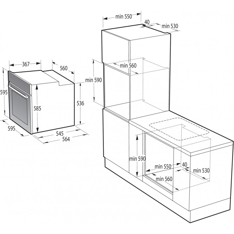 Духовка електрична Gorenje BSA6747A04X