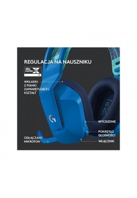 Комп'ютерна гарнітура Logitech Lightspeed Wireless RGB Gaming Headset G733 Blue (981-000943)