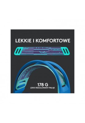 Комп'ютерна гарнітура Logitech Lightspeed Wireless RGB Gaming Headset G733 Blue (981-000943)