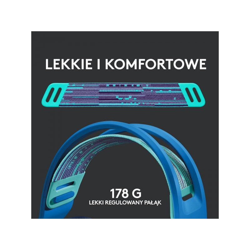 Комп'ютерна гарнітура Logitech Lightspeed Wireless RGB Gaming Headset G733 Blue (981-000943)