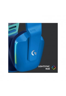 Комп'ютерна гарнітура Logitech Lightspeed Wireless RGB Gaming Headset G733 Blue (981-000943)