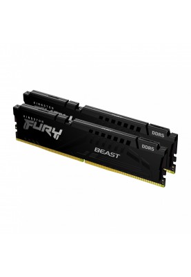 Пам'ять для настільних комп'ютерів Kingston FURY 32 GB (2x16GB) DDR5 5200 MHz Beast Black (KF552C40BBK2-32)