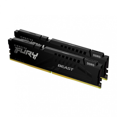 Пам'ять для настільних комп'ютерів Kingston FURY 32 GB (2x16GB) DDR5 5200 MHz Beast Black (KF552C40BBK2-32)